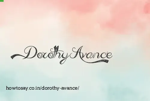 Dorothy Avance