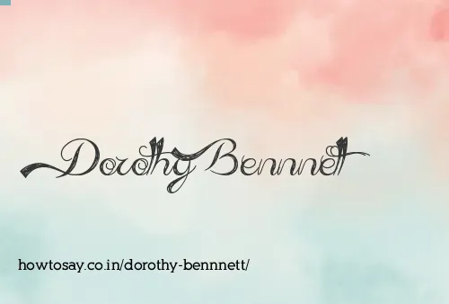 Dorothy Bennnett