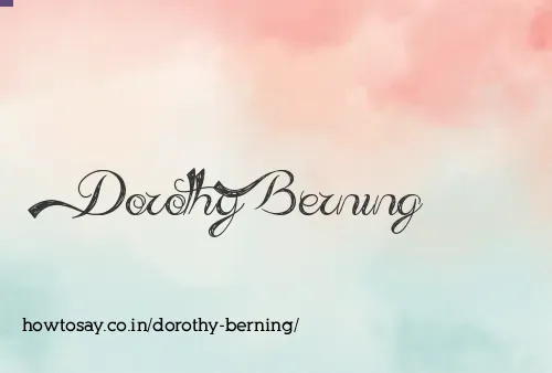 Dorothy Berning