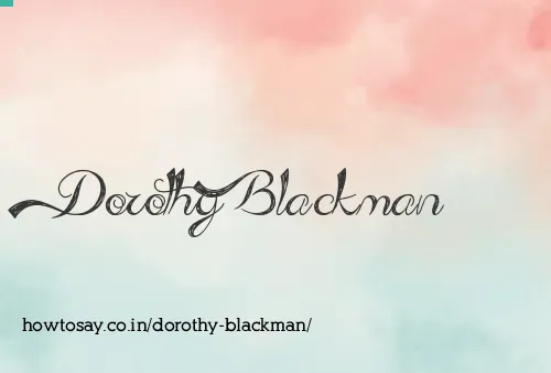 Dorothy Blackman