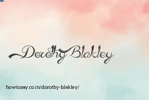 Dorothy Blakley