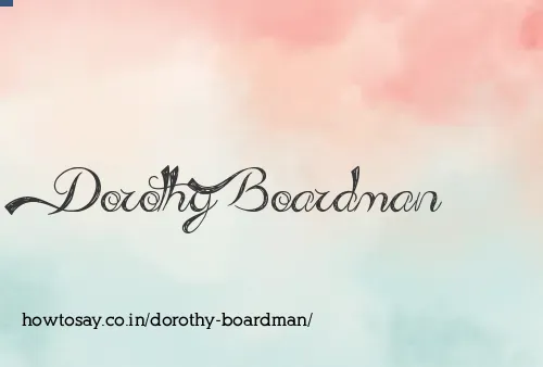 Dorothy Boardman