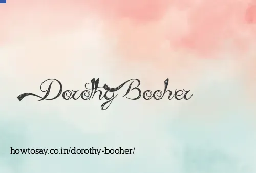 Dorothy Booher