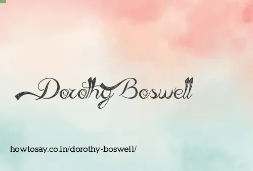 Dorothy Boswell