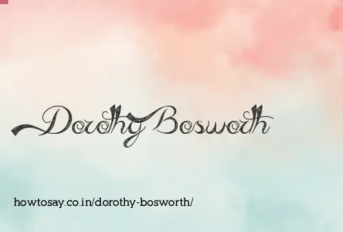 Dorothy Bosworth