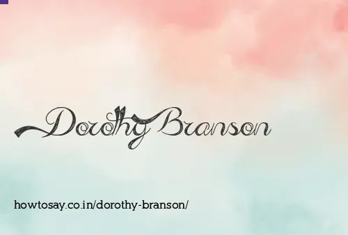 Dorothy Branson