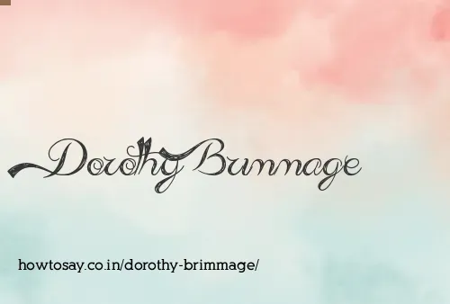 Dorothy Brimmage