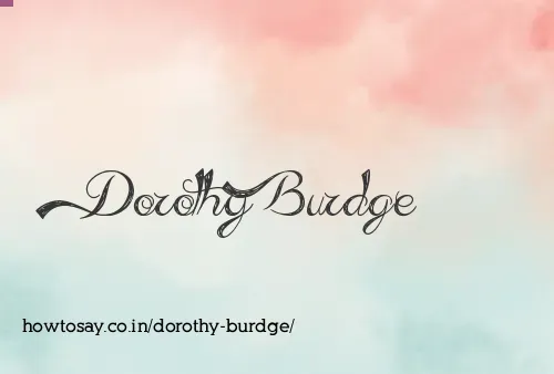 Dorothy Burdge