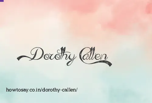 Dorothy Callen