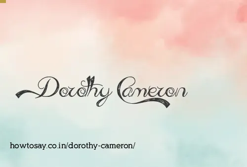 Dorothy Cameron