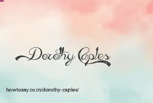 Dorothy Caples