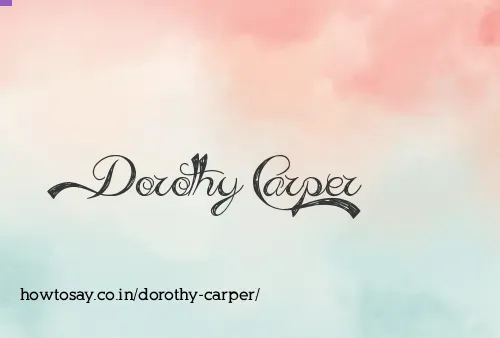 Dorothy Carper