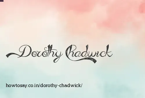 Dorothy Chadwick