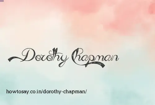 Dorothy Chapman