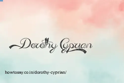 Dorothy Cyprian