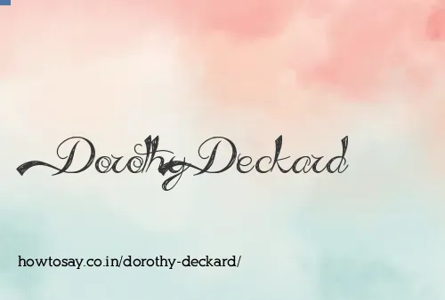 Dorothy Deckard