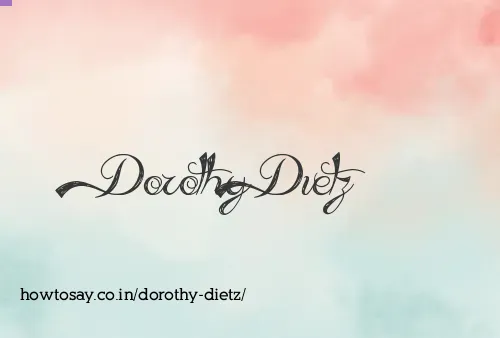 Dorothy Dietz