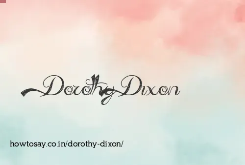 Dorothy Dixon