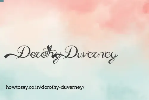 Dorothy Duverney
