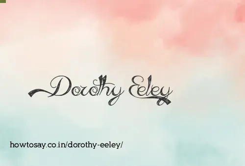 Dorothy Eeley