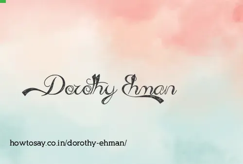 Dorothy Ehman