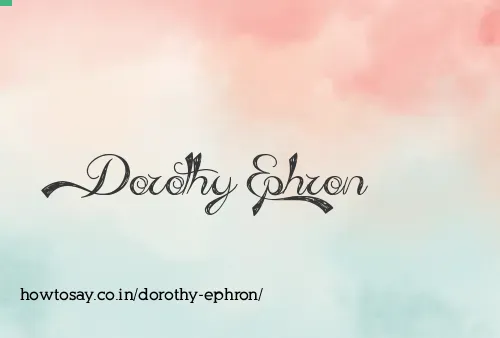 Dorothy Ephron