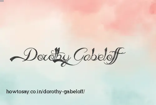 Dorothy Gabeloff