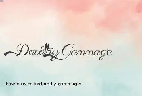 Dorothy Gammage