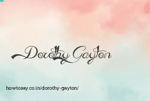 Dorothy Gayton