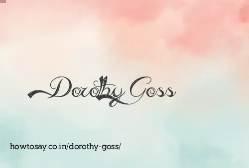 Dorothy Goss