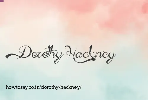 Dorothy Hackney