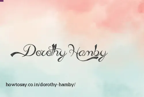 Dorothy Hamby