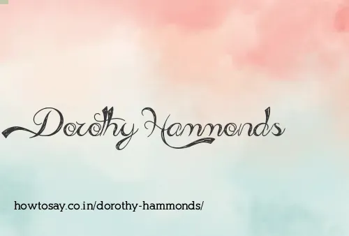 Dorothy Hammonds
