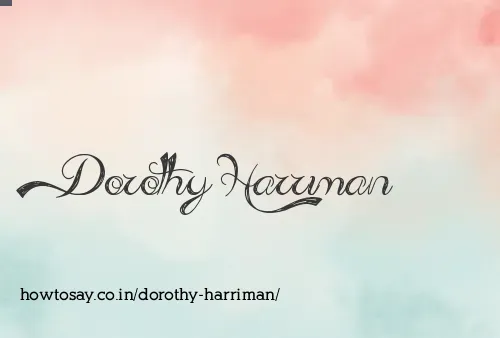 Dorothy Harriman