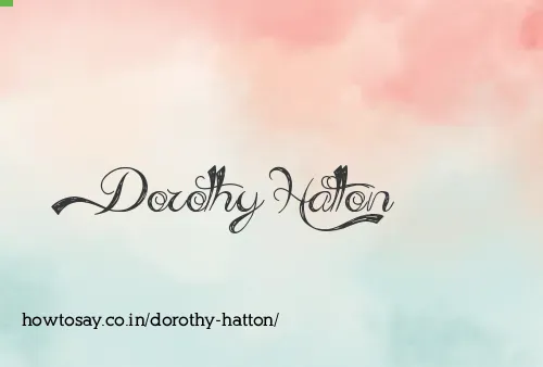 Dorothy Hatton
