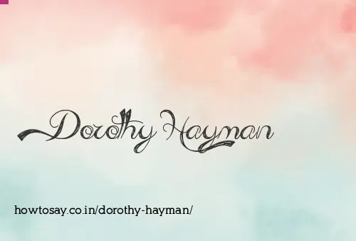 Dorothy Hayman
