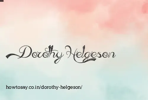 Dorothy Helgeson