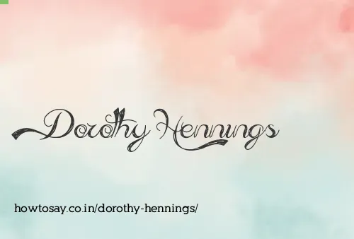 Dorothy Hennings