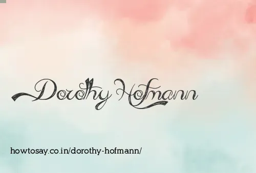 Dorothy Hofmann