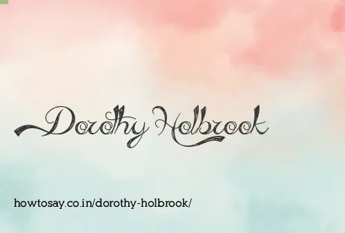 Dorothy Holbrook