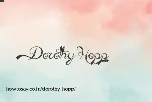 Dorothy Hopp