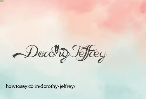Dorothy Jeffrey