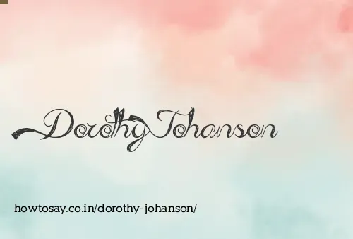 Dorothy Johanson