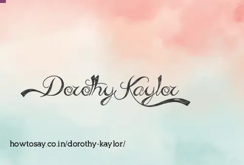 Dorothy Kaylor