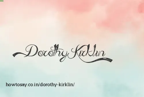 Dorothy Kirklin