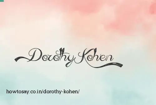 Dorothy Kohen