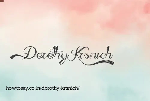 Dorothy Krsnich