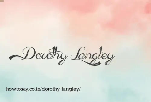 Dorothy Langley