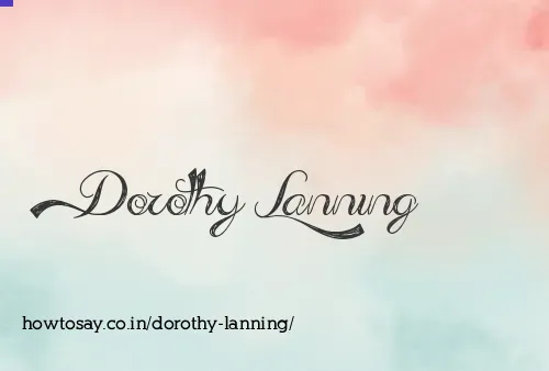 Dorothy Lanning