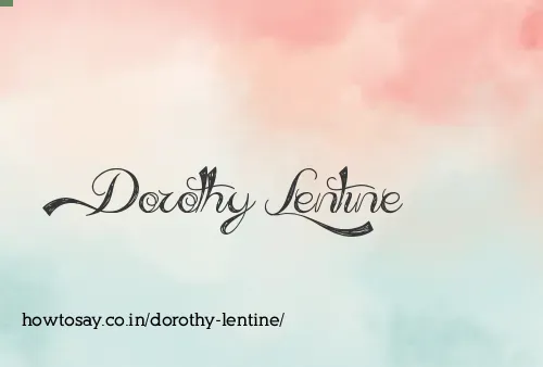 Dorothy Lentine